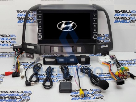 Штатная магнитола Sheli K2 (2/32GB) с кнопками для Hyundai Santa Fe 2 (2006-2012)