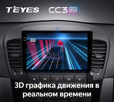 Штатная магнитола Teyes CC3 2K (6/128GB) для Kia Sorento BL (2002-2011)