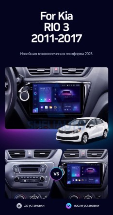 Штатная магнитола Teyes CC3 (4/32GB) для Kia Rio 3 (2011-2016)