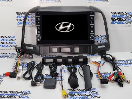 Штатная магнитола Sheli K4GT (4/64GB) с кнопками для Hyundai Santa Fe 2 (2006-2012)