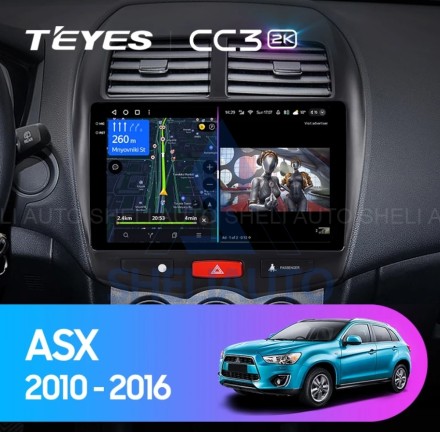 Штатная магнитола Teyes CC3 (3/32GB) для Mitsubishi ASX (2010-2016) Тип-A