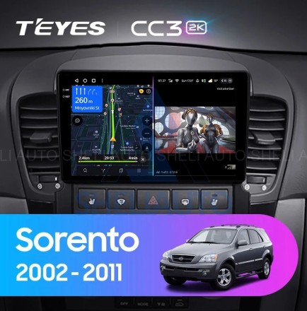 Штатная магнитола Teyes CC3 (4/64GB) для Kia Sorento BL (2002-2011)