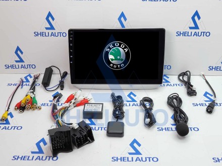 Штатная магнитола Sheli A4GT (4/64GB) для Skoda Fabia 2 (2007-2014) (серебро)