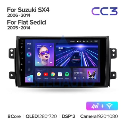 Штатная магнитола Teyes CC3 (3/32GB) для Suzuki SX4 (2006-2014)