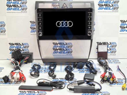 Штатная магнитола Sheli K4GT (4/64GB) с кнопками для Audi A6/S6/RS6 (1997-2006)