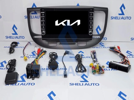 Штатная магнитола Sheli K1 (1/16GB) с кнопками для Kia Rio 2 (2005-2011)