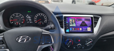 Рамка (СЕРАЯ) Hyundai Solaris 2 (2017-2020) (9*)