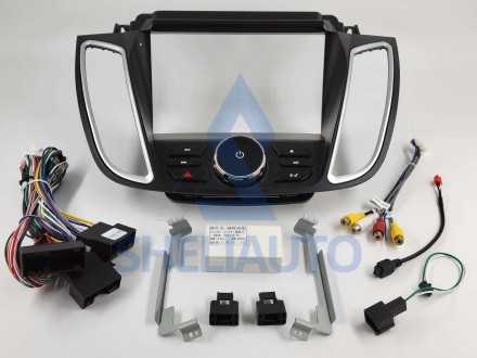 (v1.0)(F2)(КОМПЛЕКТ) Рамка + провода Ford Kuga 2 / Escape 3 (2012-2019) (9*)