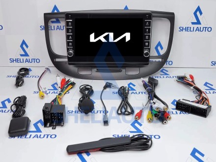 Штатная магнитола Sheli K4GT (4/64GB) с кнопками для Kia Rio 2 (2005-2011)