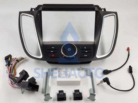 (v2.0)(F2)(КОМПЛЕКТ) Рамка + провода Ford Kuga 2 / Escape 3 (2012-2019) (9*)