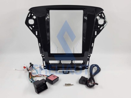 (КОМПЛЕКТ) (ЧЕРНАЯ) Рамка + провода  TESLA Ford Mondeo 4 (2011-2013)