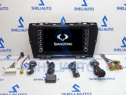 Штатная магнитола Sheli K1 (1/32GB) с кнопками для SsangYong Tivoli (2019-2021)