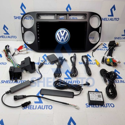 Штатная магнитола Sheli A6GT (6/128GB) для Volkswagen Tiguan 1 (2006-2016) (F2) (черная)