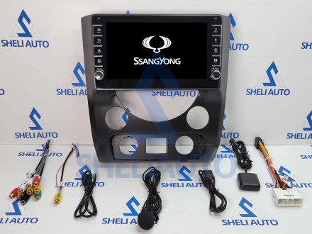 Штатная магнитола Sheli K1 (1/32GB) с кнопками для SsangYong Rexton Y290 3 (2012-2017)