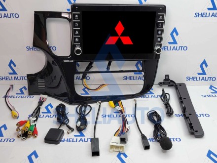 Штатная магнитола Sheli K2 (2/32GB) с кнопками для Mitsubishi Outlander 3 (2012-2018) Тип-A (10 дюймов)