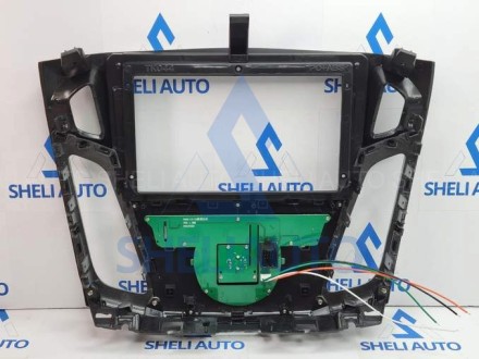 V! (F1) (ЧЕРНАЯ) (КОМПЛЕКТ) (27) Рамка + провода Ford Focus 3 (2011- 2019) (9*) (CAN - RZ FD-10)