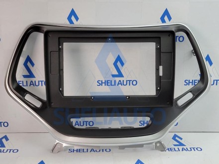 (НЗ) Рамка (Черно-серая) Jeep Cherokee 5 KL (2014-2018)(10*)