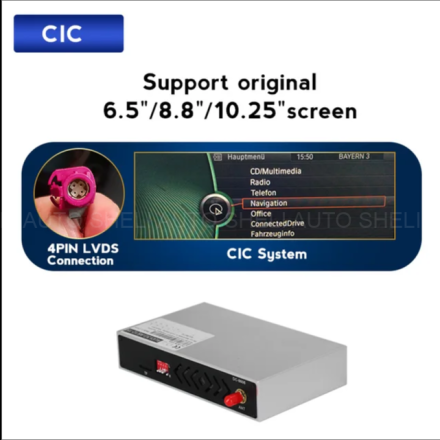 (CIC) Адаптер Carplay Android Auto для BMW F02, F07, F10, F20, F21, F30, F34, E60, E70, E81, E84, E90, X1, X3, X5