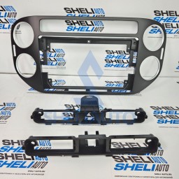 Рамка (F1) (ЧЕРНАЯ) Volkswagen Tiguan 1 (2006-2016) / Gоlf Plus (2004-2014) (9*)