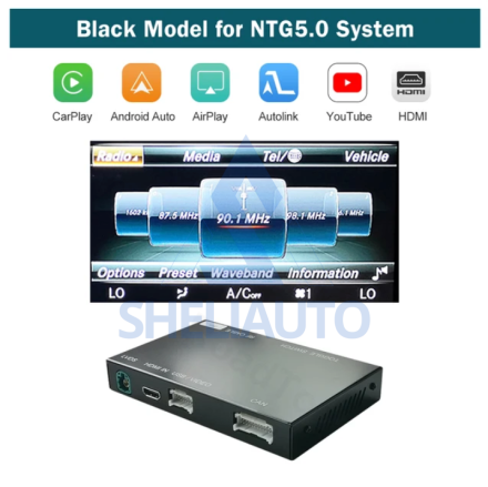 Адаптер CarPlay + Android Auto для Mercedes Benz C-Class W205 GLC (2015-2018) (NTG 5.0 BLACK)