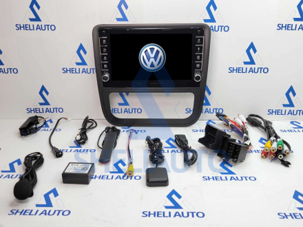 Штатная магнитола Sheli K2GT (2/32GB) с кнопками для Volkswagen Scirocco 3 Mk3 (2008-2014) (F1) (черная)