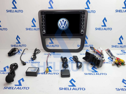 Штатная магнитола Sheli K1 (1/32GB) с кнопками для Volkswagen Scirocco 3 Mk3 (2008-2014) (F1) (черная)