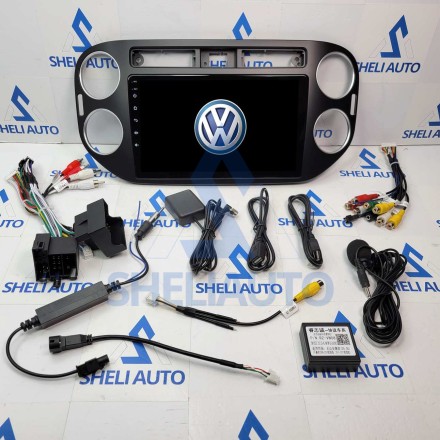 Штатная магнитола Sheli S2 (2/32GB) для Volkswagen Tiguan 1 (2006-2016) (F2) (черная)