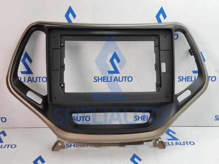 (НЗ) Рамка (Черно-бежевая) Jeep Cherokee 5 KL (2014-2018)(10*)