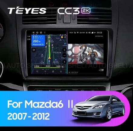 Штатная магнитола Teyes CC3 (3/32GB) для Mazda 6 II (2007-2012)