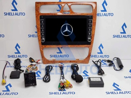 Штатная магнитола Sheli K1 (1/32GB) с кнопками для Mercedes Benz C Class S203 CL203 W203 (2000-2004)
