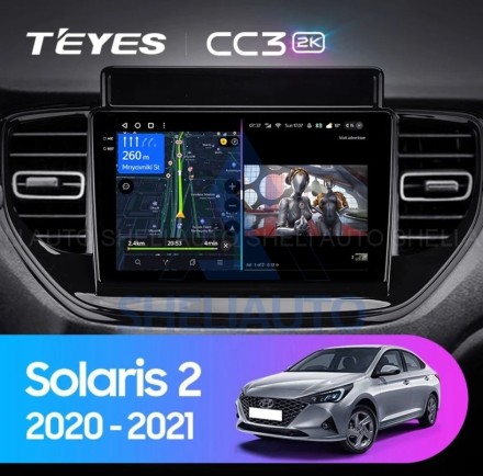 Штатная магнитола Teyes CC3L WiFi (2/32GB) для Hyundai Solaris 2 (2020-2021)