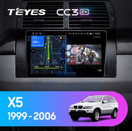 Штатная магнитола Teyes CC3 (3/32GB) для BMW X5 E53 (1999-2006)