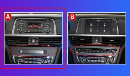 (НЗ) Рамка (СЕРАЯ) Kia Optima K5 (2015-2020) (9*)