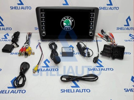 Штатная магнитола Sheli K2 (2/32GB) с кнопками для Skoda Rapid (2012-2020) (F1)